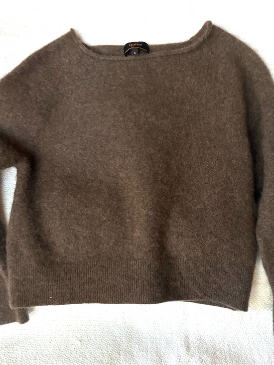 Quince Sweaters - Quince 100% Mongolian Cashmere Brown Cropped Sweater Women’s Small Petite